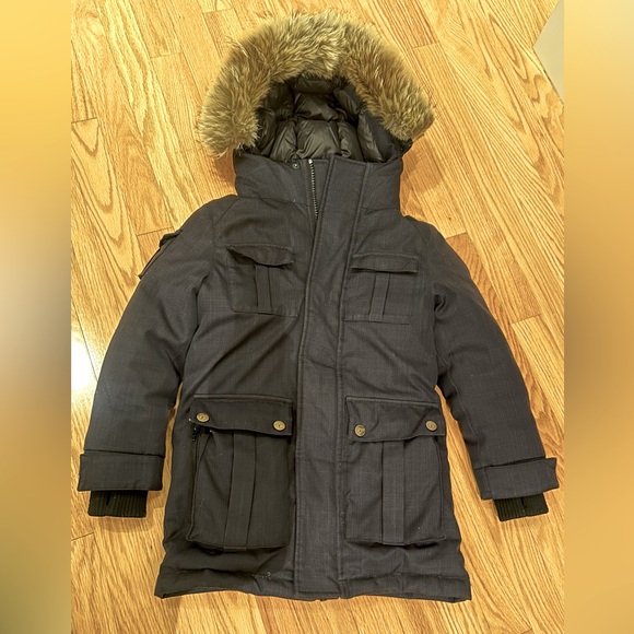 Nobis Navy Blue Little Kimmarut Kids Parka - Picture 1 of 4
